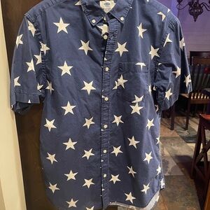 Old Navy Navy Blue Shirt with White Stars